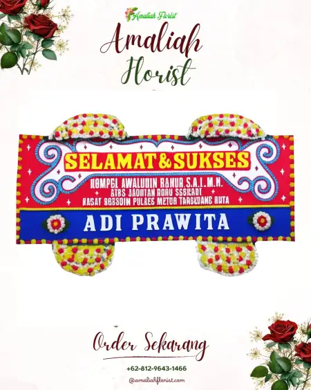 Papan Bunga Ucapan Selamat Poh Bergong